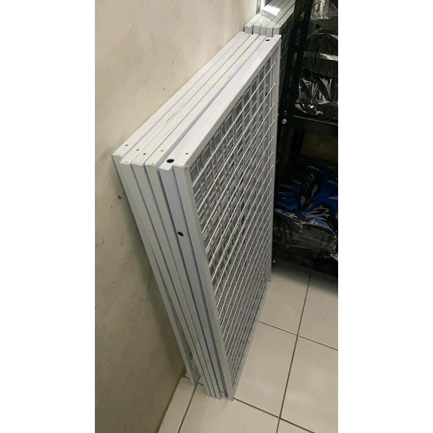 Ram Jaring Ukuran 100 x 150 CM Bingkai Coating Putih