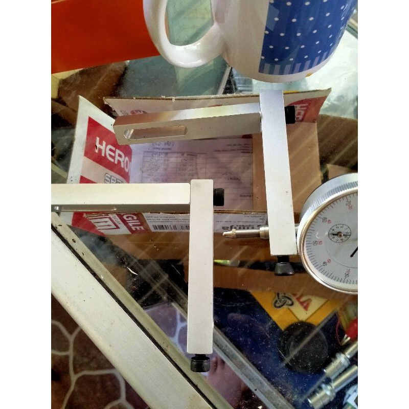 dudukan dial motor stand dial