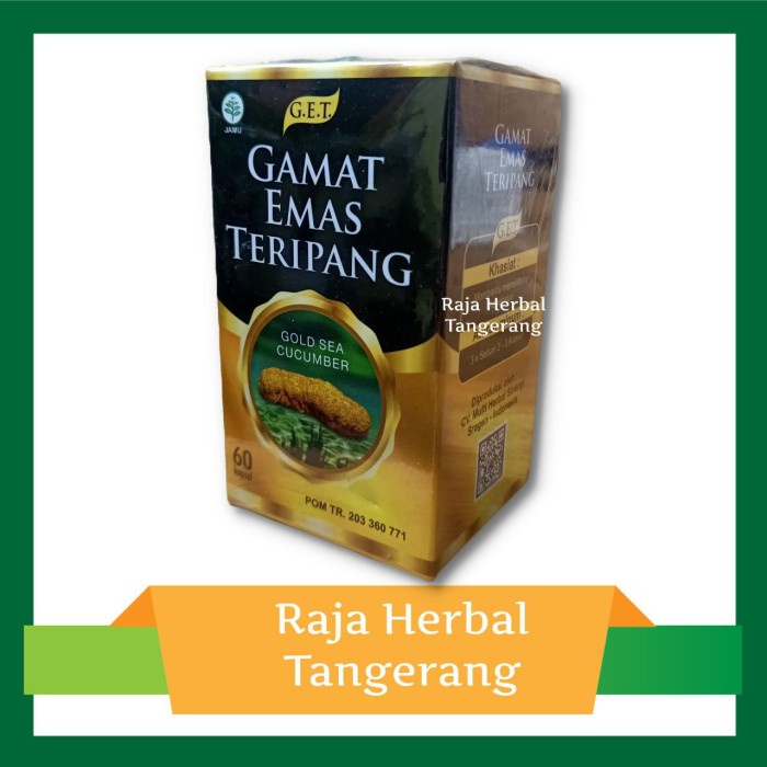 Kapsul Gamat emas tripang GET 60 kapsul