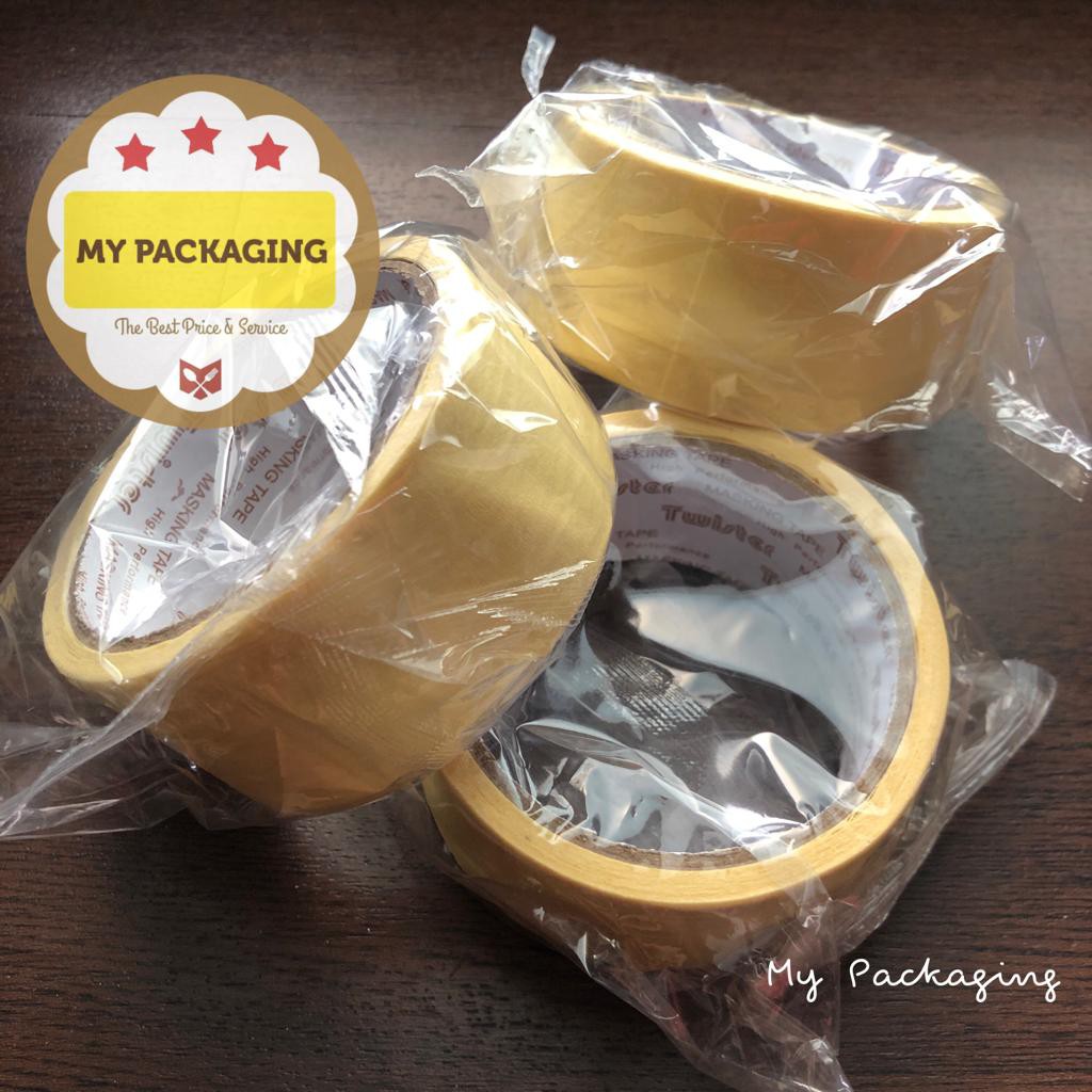 Masking Tape 2 inch Lakban Kertas 48 mm x 20 Yard