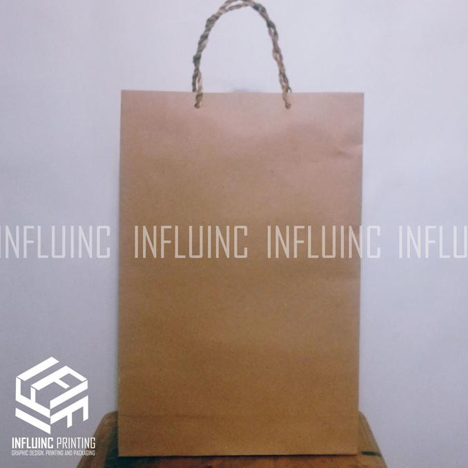 

Paper Bag | Shoping Bag | Tas Kertas Ukuran 21X8X33(Pxlxt) Tali