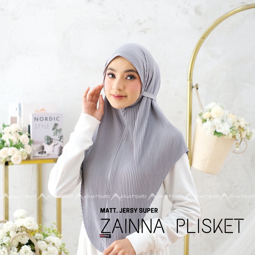 Jual Jilbab Instan Bergo Maryam Plisket Jersy Super Premium Azka Hiijab Shopee Indonesia