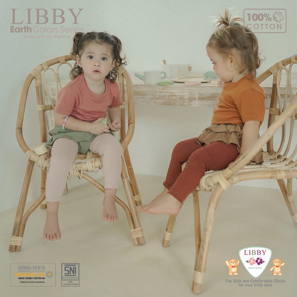 Libby 1 Pcs Legging Bayi Earth Color New Born / Anak 100% Cotton Libby Baby leging