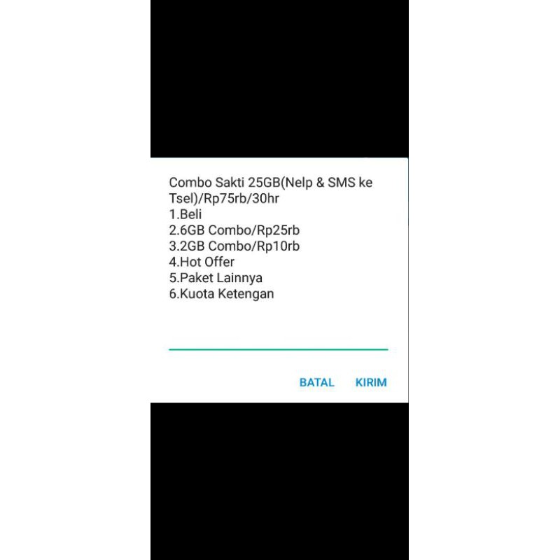 Kartu sakti 25GB/75.000/30hari