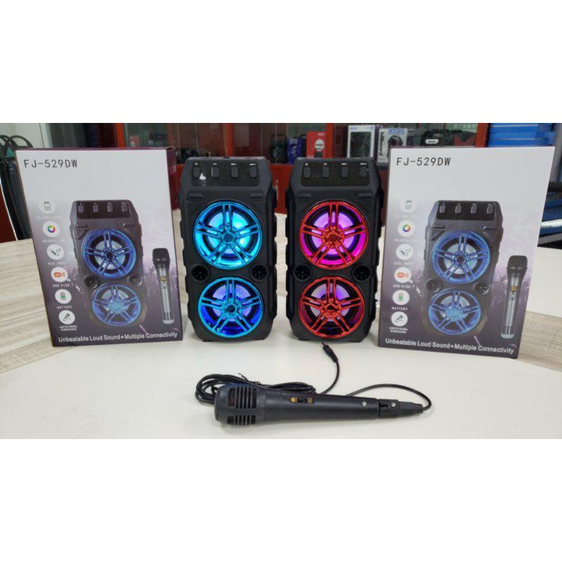 (JC) Termurah / Speaker Bluetooth Box Double Bass SQ 2008 bonus MiC / XTM 2020 BONUS MIC