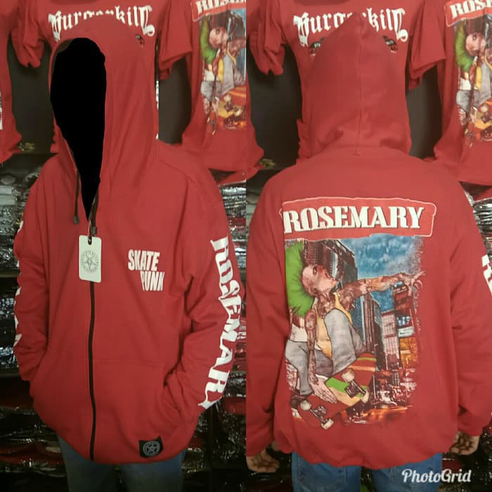 JAKET METAL ROSEMARY MERAH DISTRO Slayershop