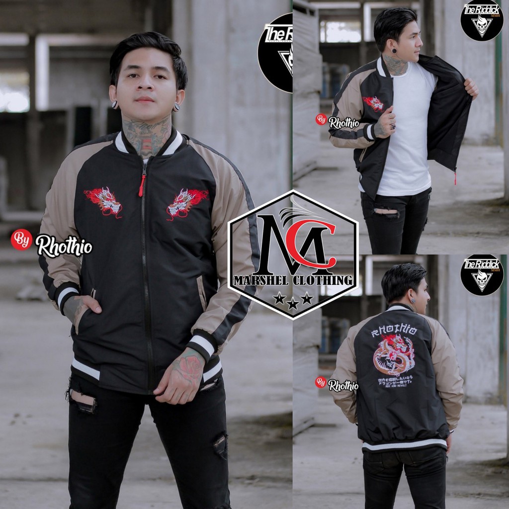 RCL - JAKET SUKAJAN TASLAN BORDIR DRAGON JEPANG PREMIUM / JAKET SUKAJAN BORDIR DRAGON JAPAN PREMIUM