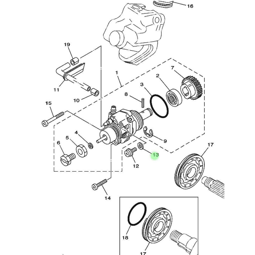 ring gasket kecil pompa oli alfa sigma force 1 f1zr fizr f1z r rxk rxking rxs rxz rzr 90430-04004