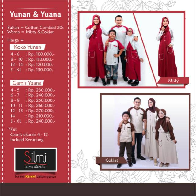 Gamis silmi / gamis keluarga / baju keluarga / baju couple / baju gamis sarbit