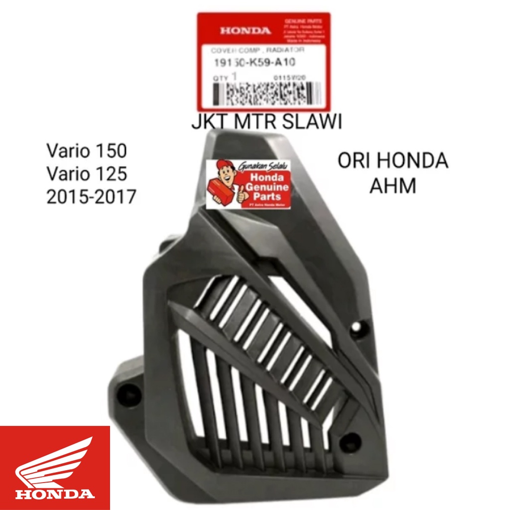 Tutup radiator cover radiator vario 125 vario 150 2015 - 2017 ori honda ahm