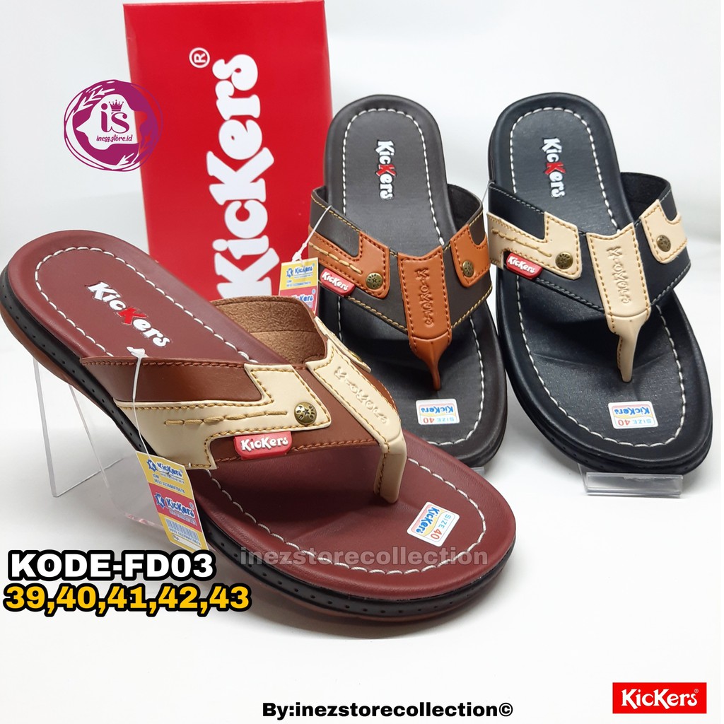 SANDAL JEPIT PRIA KICKERS KODE FD03 MURAH HARGA GROSIR