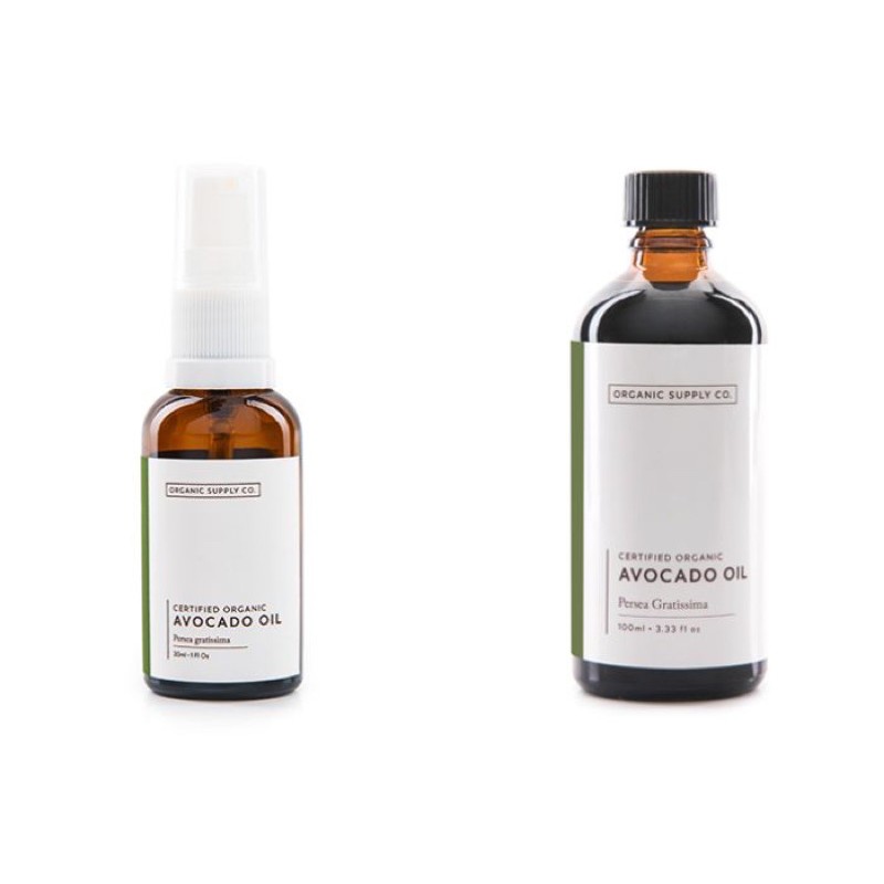 CLEARANCE SALE: Organic Supply Avocado Oil 30ml, 100ml