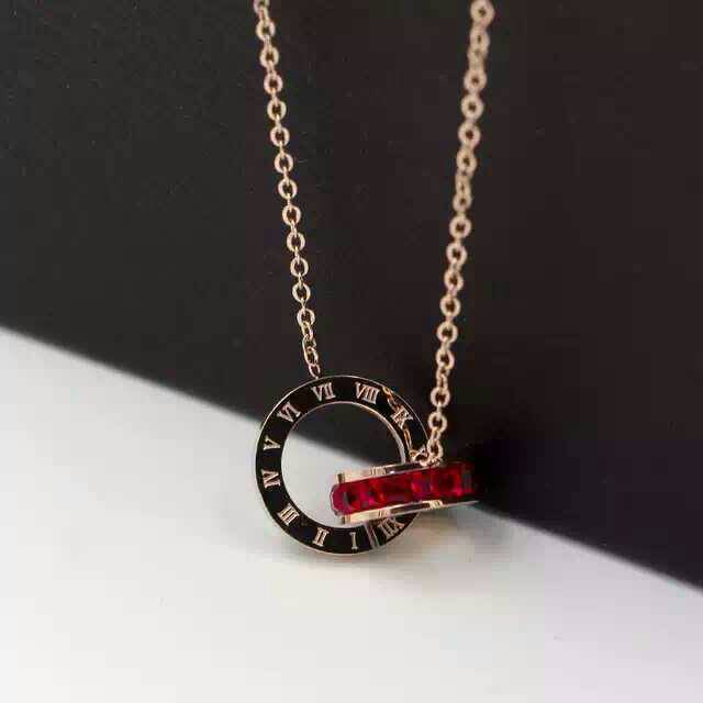 GG kalung Angka Romawi Titanium#KL-129