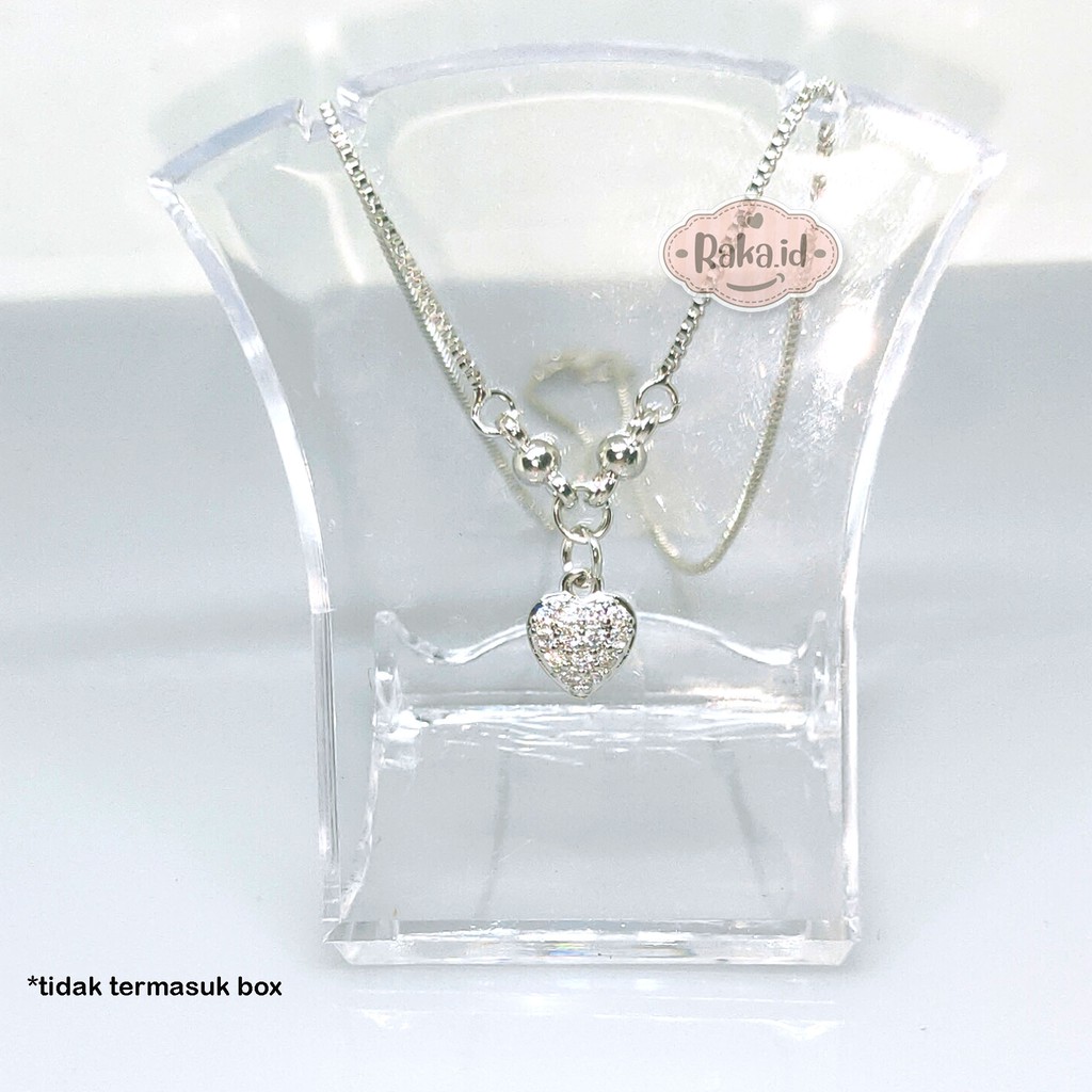 Kalung Anak Love Kecil Perhiasan Cantik Anak Lapis Emas 18k 750