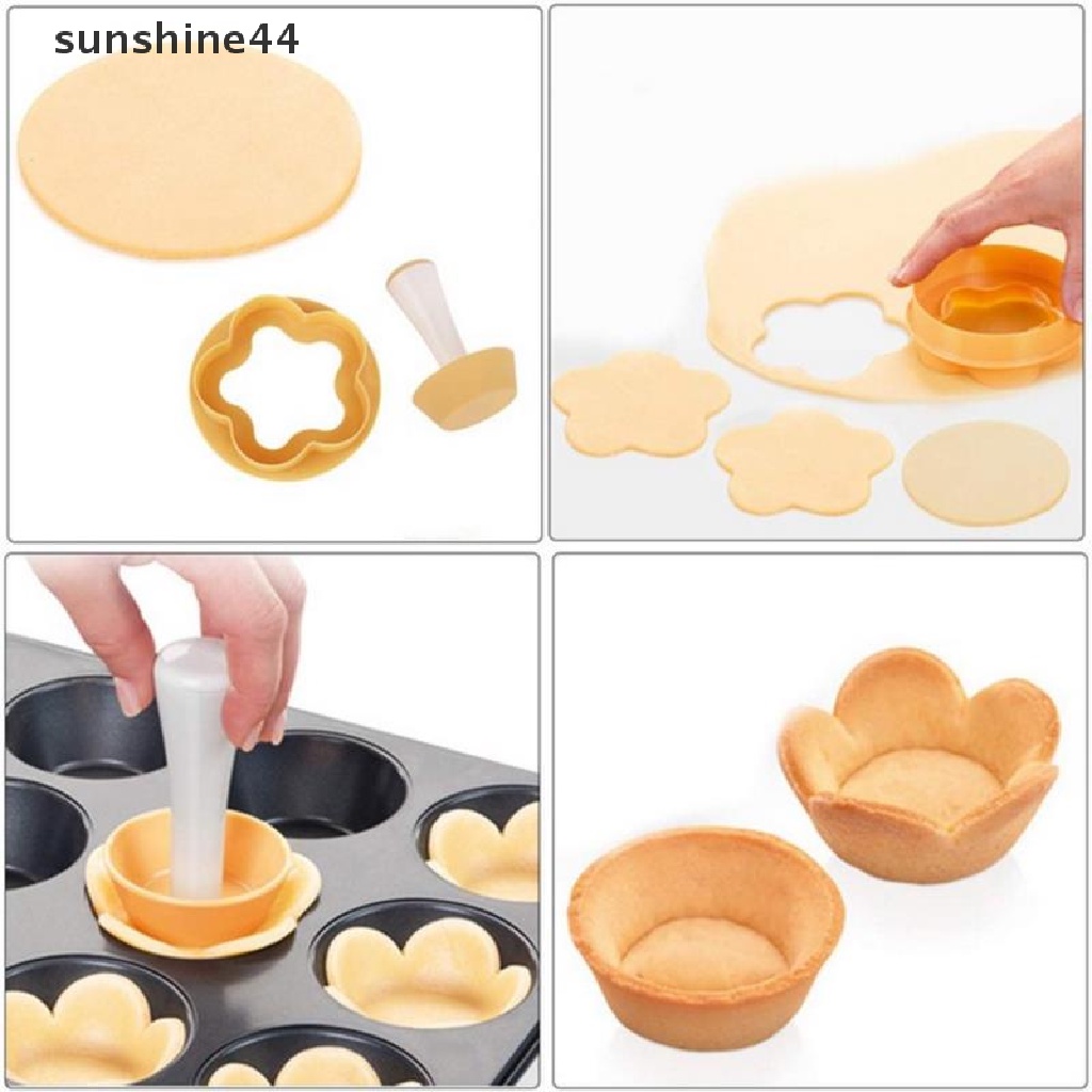 Sunshine Flower Cetakan Kue / Cupcake / Muffin Bentuk Bulat Motif Bunga