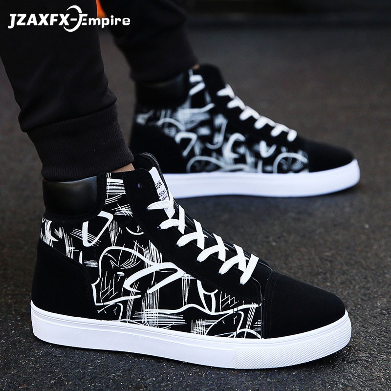 Super Hot Spring And Autumn Men Boots Comfortable Quality High Top Shoes Men New Casual Shoes Shopee Indonesia