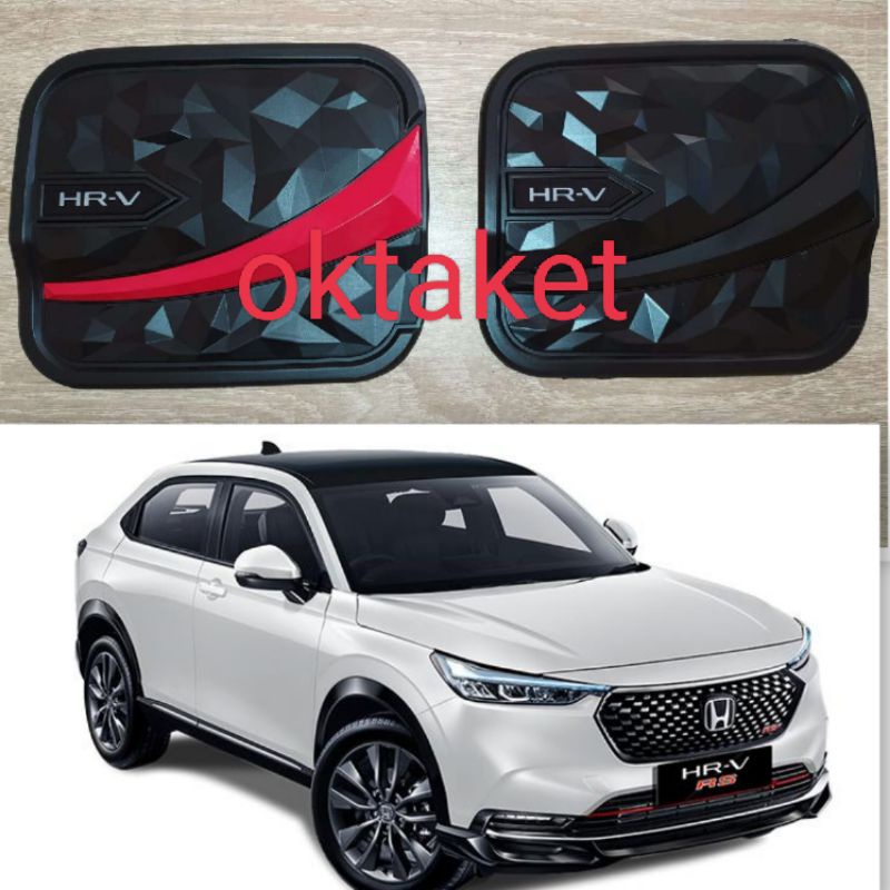 tank cover Honda HRV 2022 2023 Diamond Hitam &amp; Merah