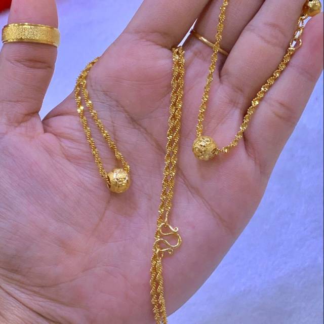 1 set perhiasan asesoris emas bangkok