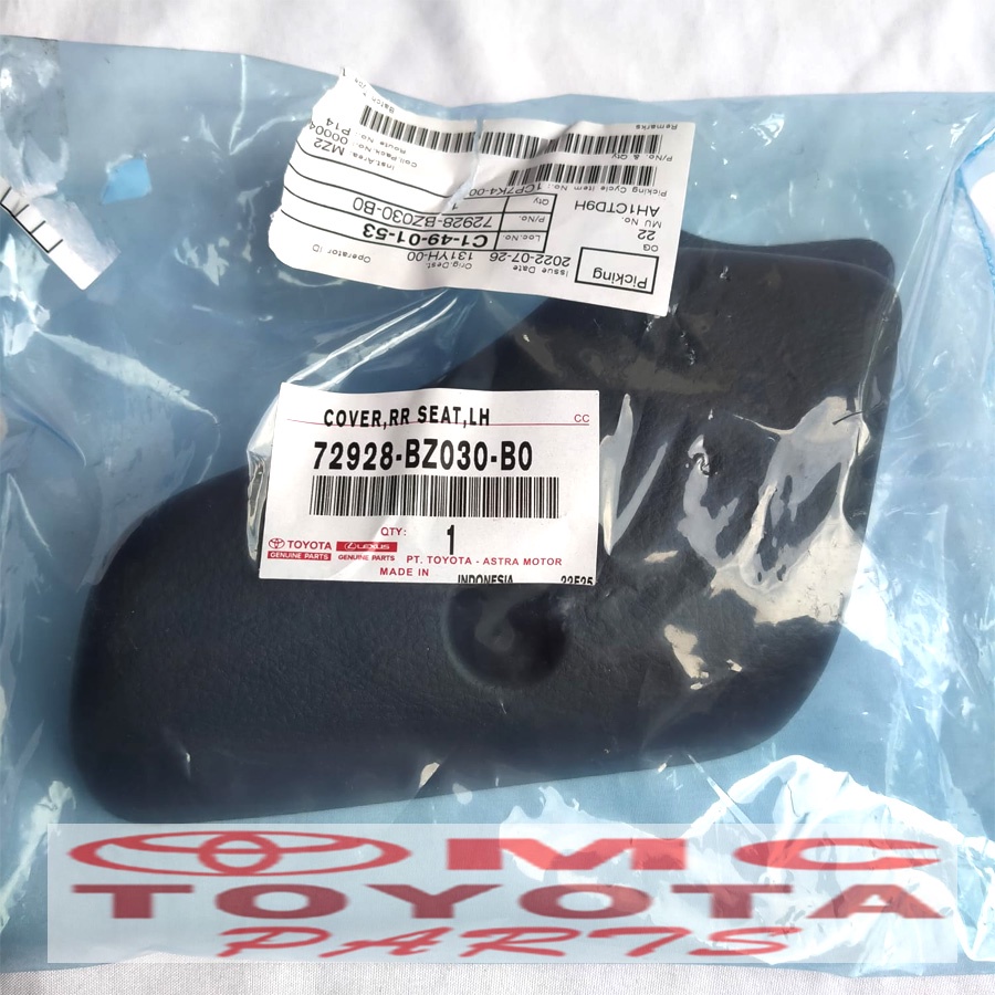 Tutup Cover Stelan Jok Belakang Kiri Rush Terios 72928-BZ030-B0