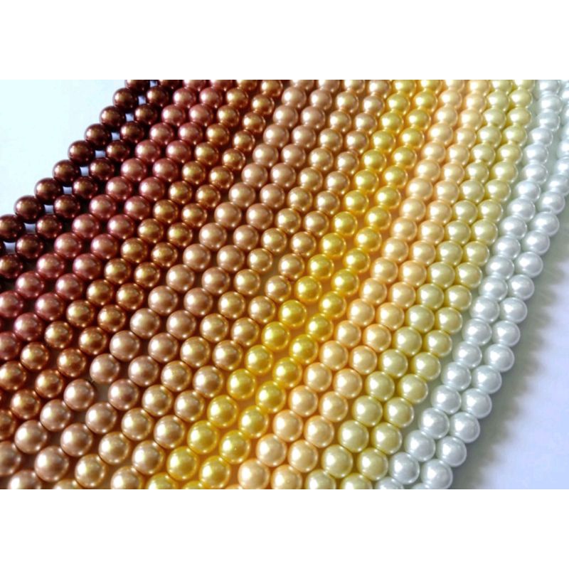 Mutiara sintetis / mutiara berat 4mm dan 6mm ( 3/3 )