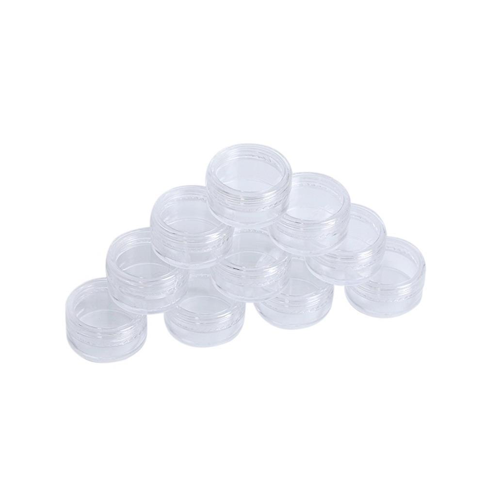 SUYO 10pcs Toples Krim Wajah Warna Warni Kotak Mini Lip Balm Pot Botol Kosmetik