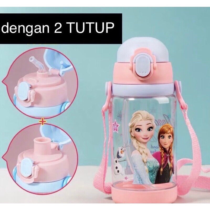 DISNEY Botol Minum Anak Unik /  ORIGINAL Disney water bottle Elsa Mickey donald Cars / Botol Minum Anak disney-8
