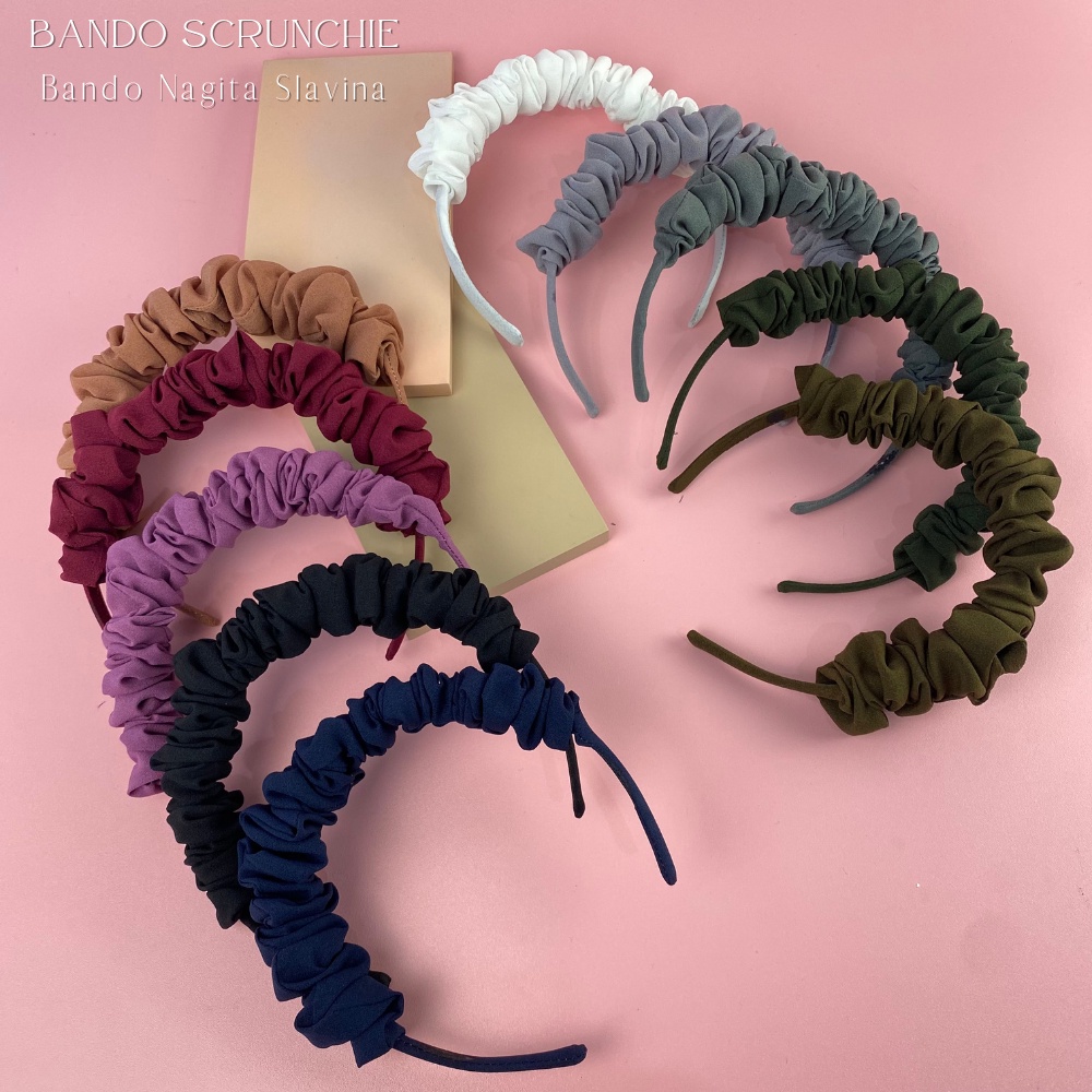 Jual Bando Nagita Bondu Kerut Scrunchie Nagita Bando Awan Scrunchie Shopee Indonesia 