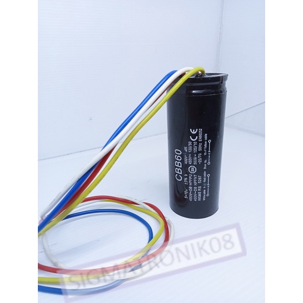 KAPASITOR MESIN CUCI CBB60 5+10 UF