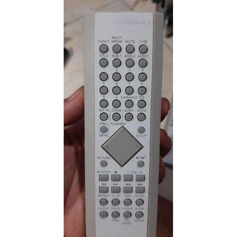 REMOTE REMOT DVD HOME THEATER POLYTRON ORIGINAL PUTIH