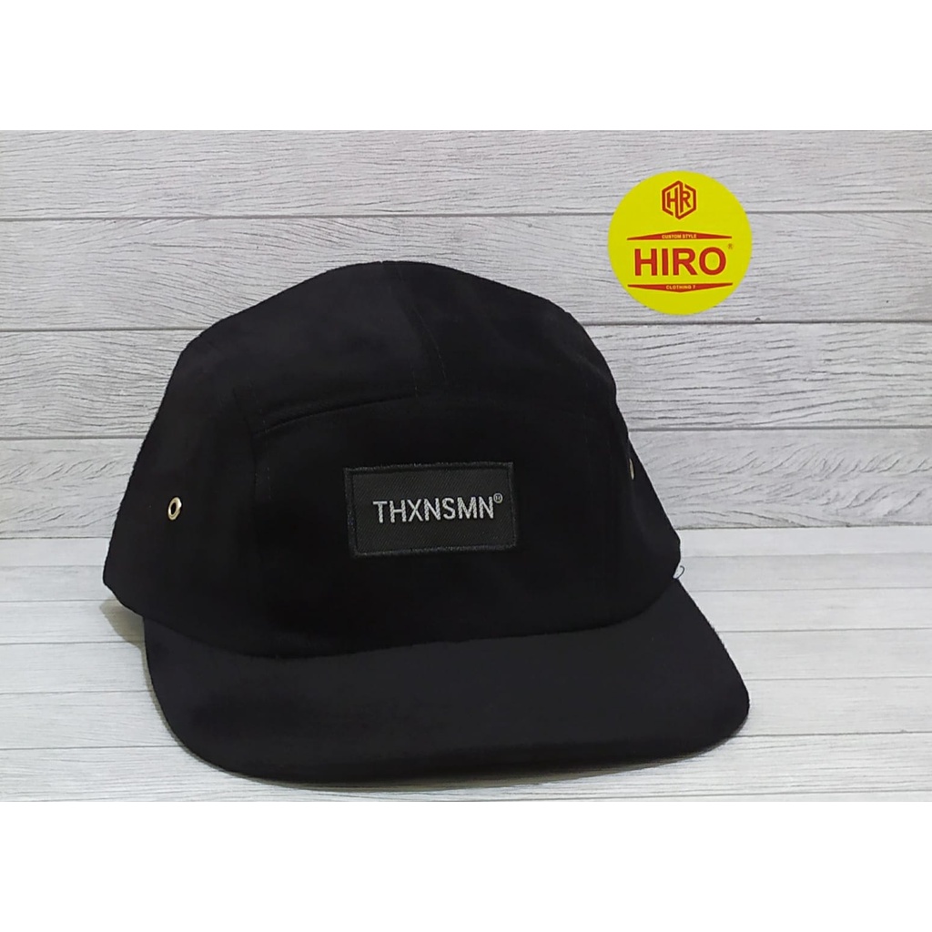 Topi Snapback Lima Panel Bordir THXSOMN New Model/Topi Distro Pria/Topi Hip-Hop