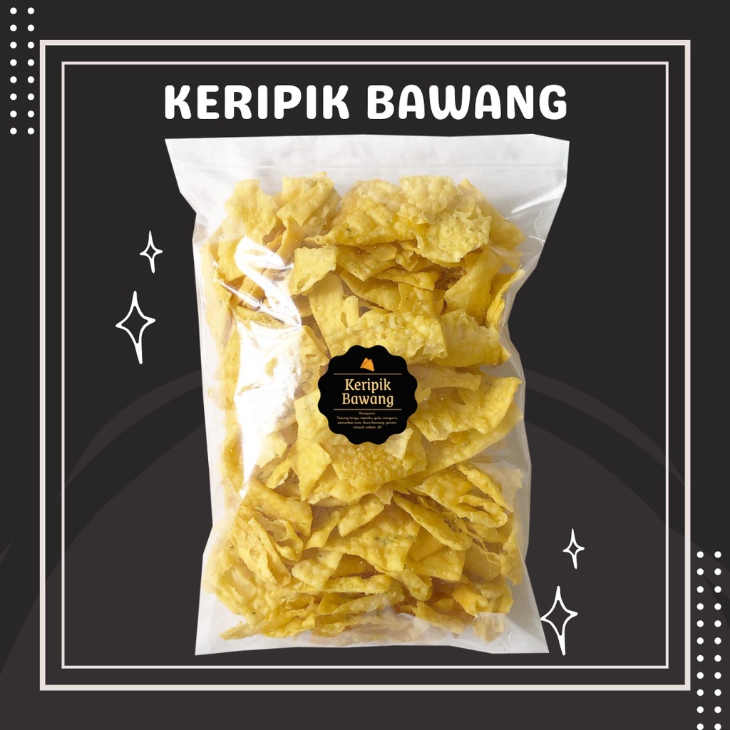 Jual [delish Snacks] Keripik Bawang Grosir 500gr Snack Cemilan Kilo