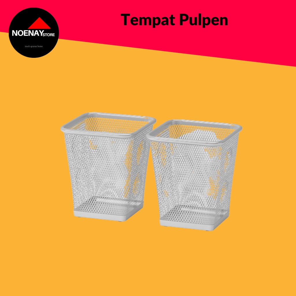 

Tempat Penyimpanan Alat Tulis jaring jaring, Warna Perak