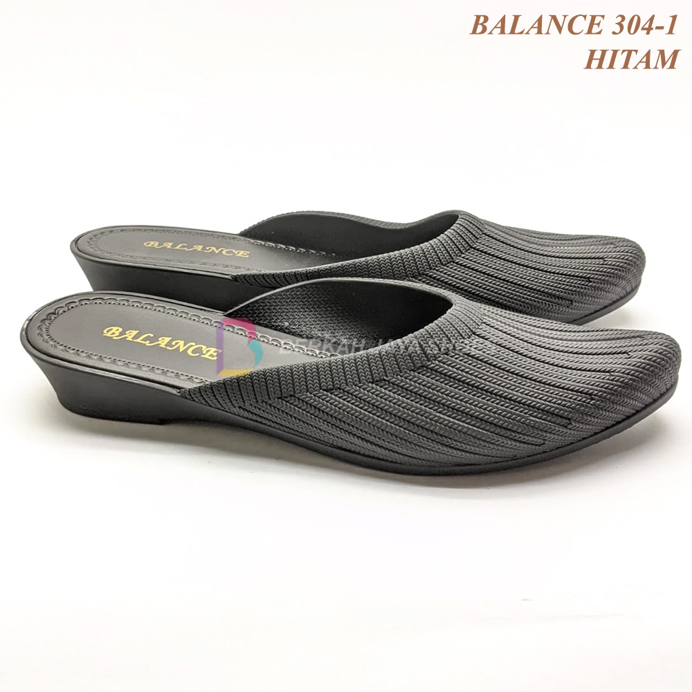 Sepatu Sandal Balance 304 - Sepatu Sandal Wanita Import Premium - Sepatu Sandal Wedges Karet Jelly