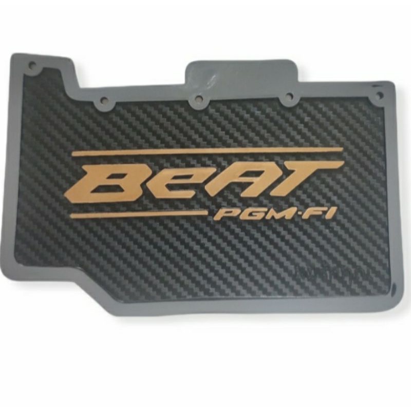 mudflap karet kolong honda Beat fi motif carbon