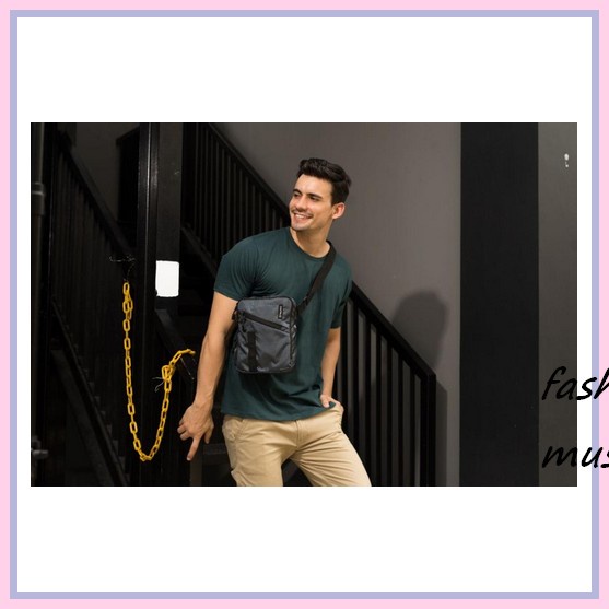 Tas Selempang Handbag Shoulder Bag Slempang Pinggang Bahu Sling Bag Waistbag Distro Premium Pria Cow