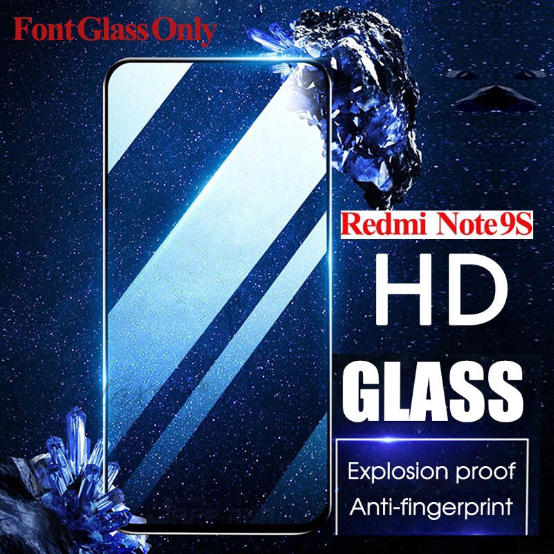 Casing Case + Tempered Glass Pelindung Layar + Film Pelindung Layar + Tempered Glass untuk Xiaomi Redmi Note 9S 9 Pro