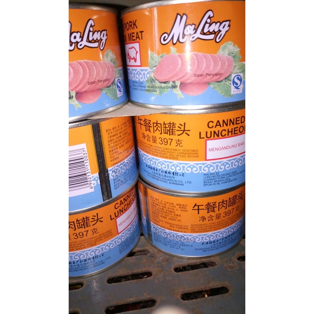 DAGING MALING TTS CANNED PORK LUNCHEON MEAT 397 GRAM