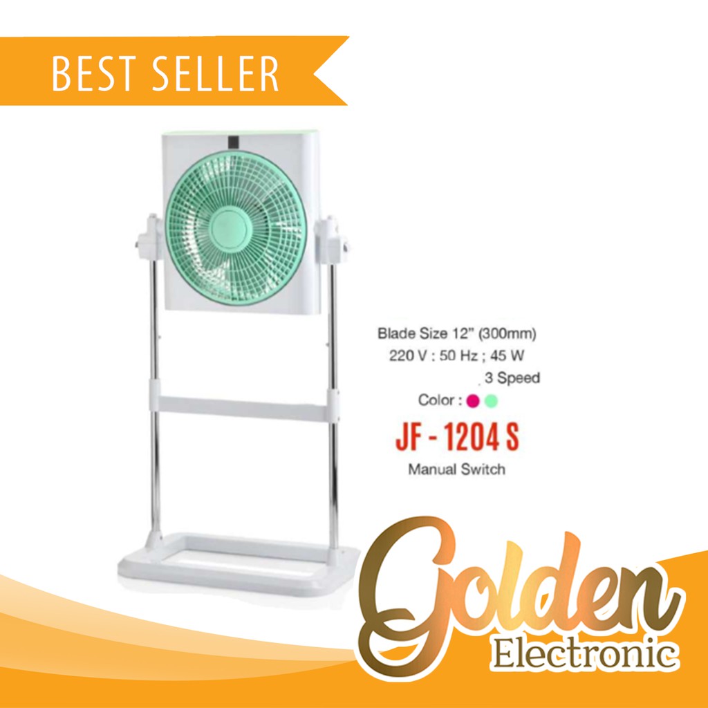 Box Fan 12" Maspion JF 1204 S / JF-1204 S Box Fan 12 Inch Paling Murah