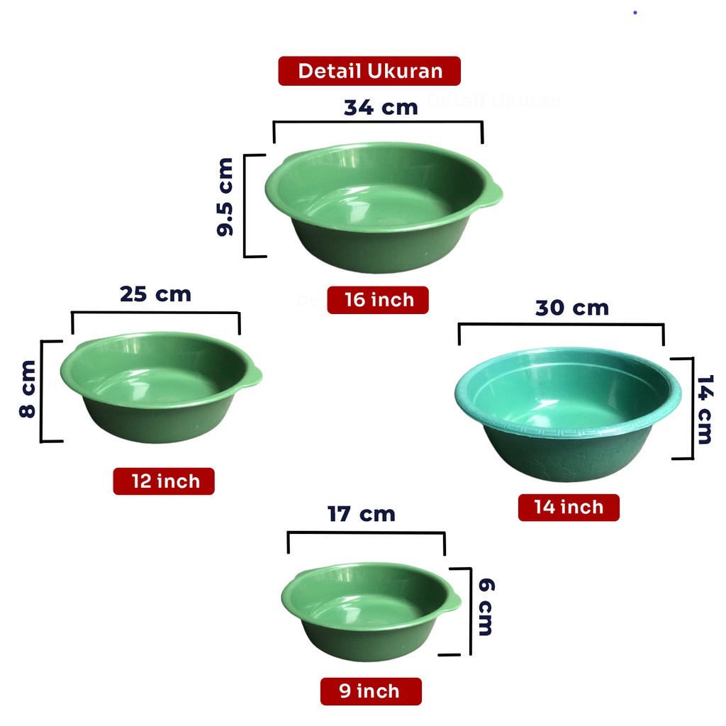 BASKOM AIR / BAK CUPANG / WADAH CUCI PIRING SERBAGUNA - TANAKA PLASTIK