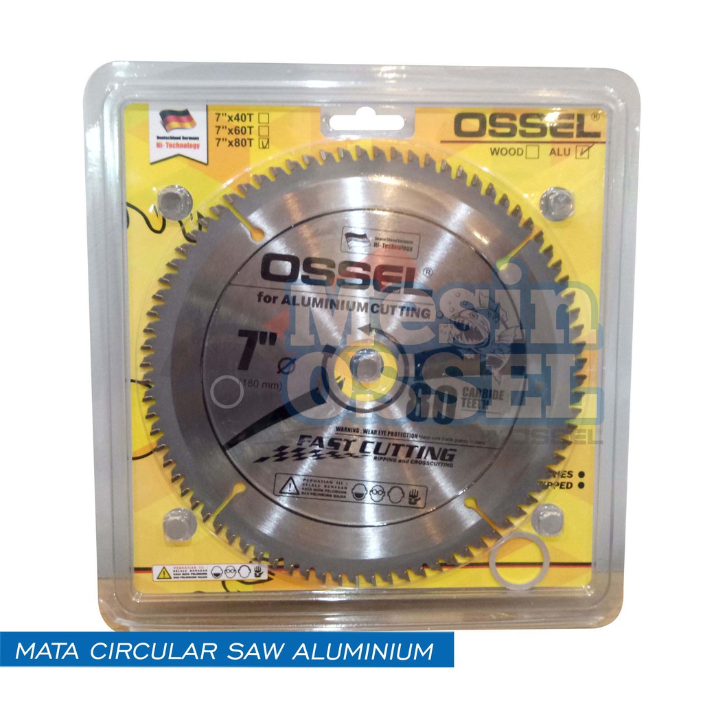MATA PISAU GERGAJI ALUMINIUM 7''X80T
