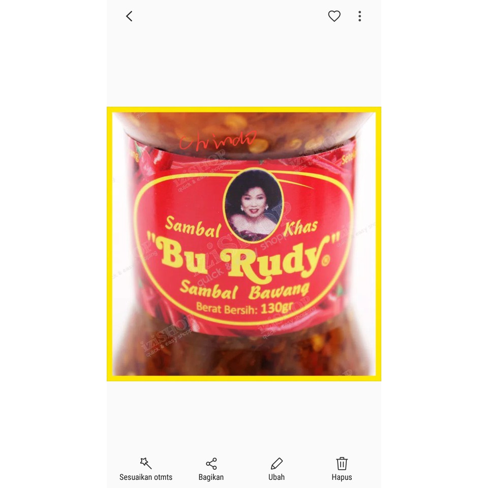 SAMBEL BAWANG BU RUDY OLEH OLEH SURABAYA  HANYA SUPPORT GOJEK JNE