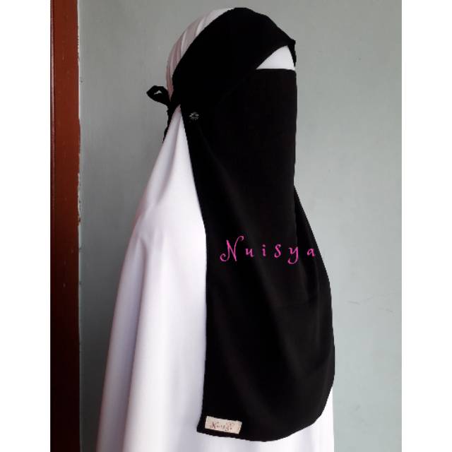 Cadar Poni Kancing 2 Layer Siffon Silky
