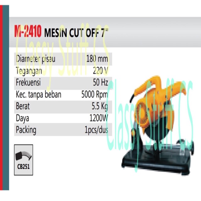 Mesin Cut Off 7” Modern M 2410