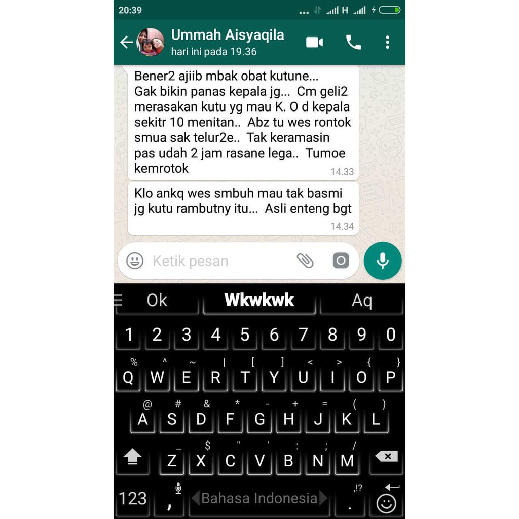 30 Ml Obat Kutu Rambut Cap Tiga Jempol