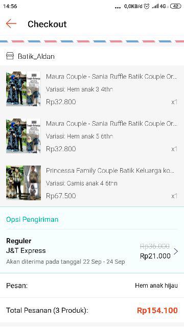 Maura Couple - Sania Ruffle Batik Couple Ori Ndoro Jowi Garansi Termurah Dnt