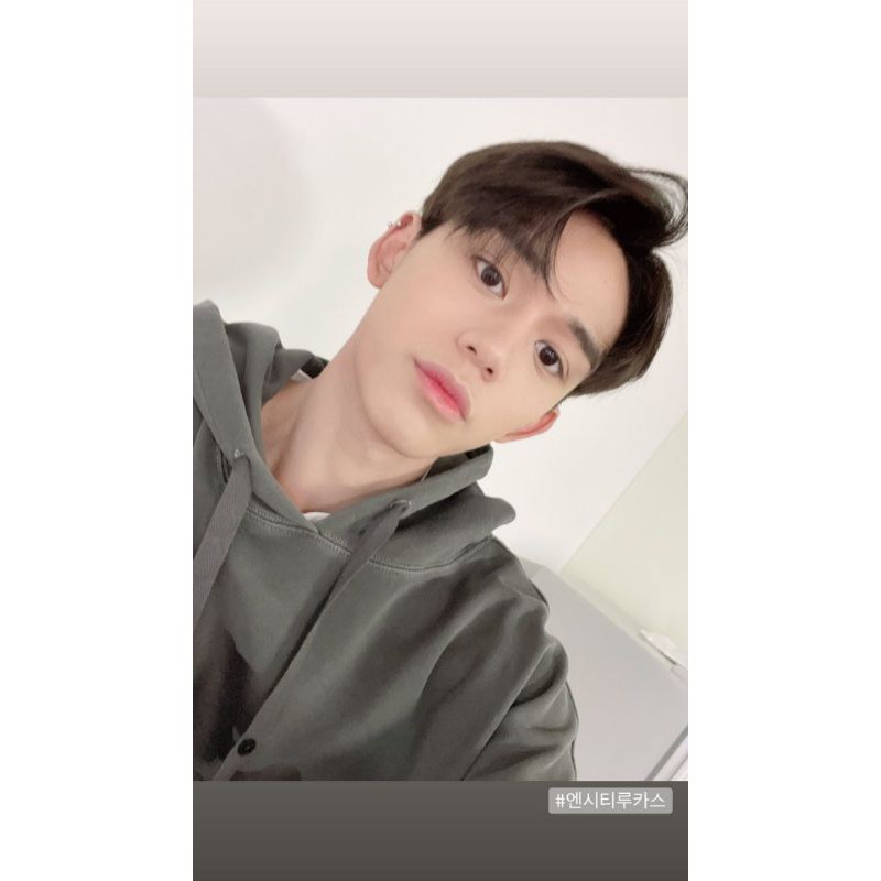 NCT LUCAS AQO DARK GREY HOODIE