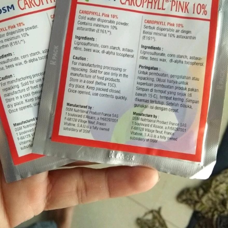

♥ Carophyll Pink 10 Persen DSM / 5 Gram/ FRANCE / Pewarna Makanan Ikan ♗