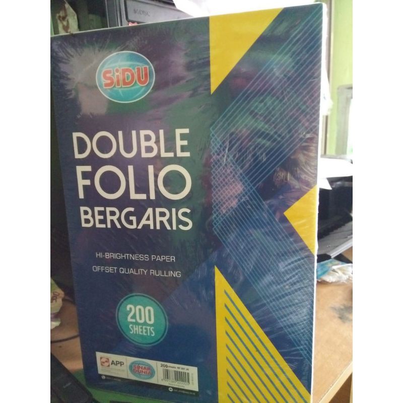 

Kertas Double Folio Sinar Dunia isi 100 Lbr