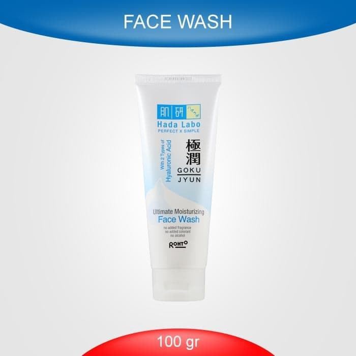 HADA LABO GOKUJYUN ULTIMATE MOISTURIZING FACE WASH FACIAL WASH PEMBERSIH WAJAH