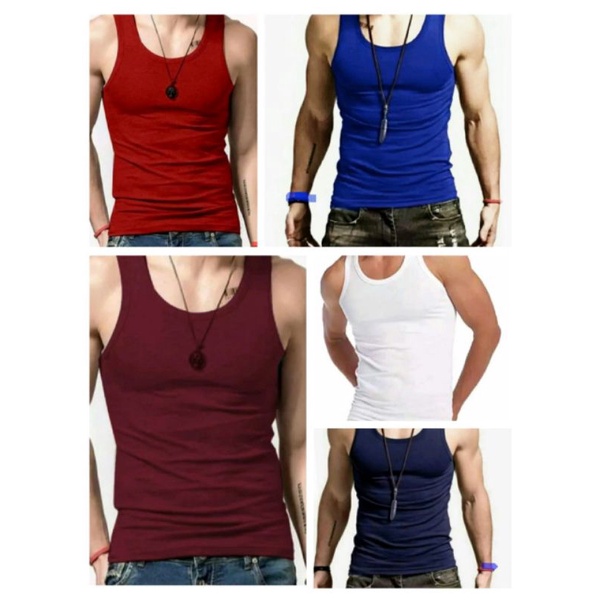 singlet pria warna merah